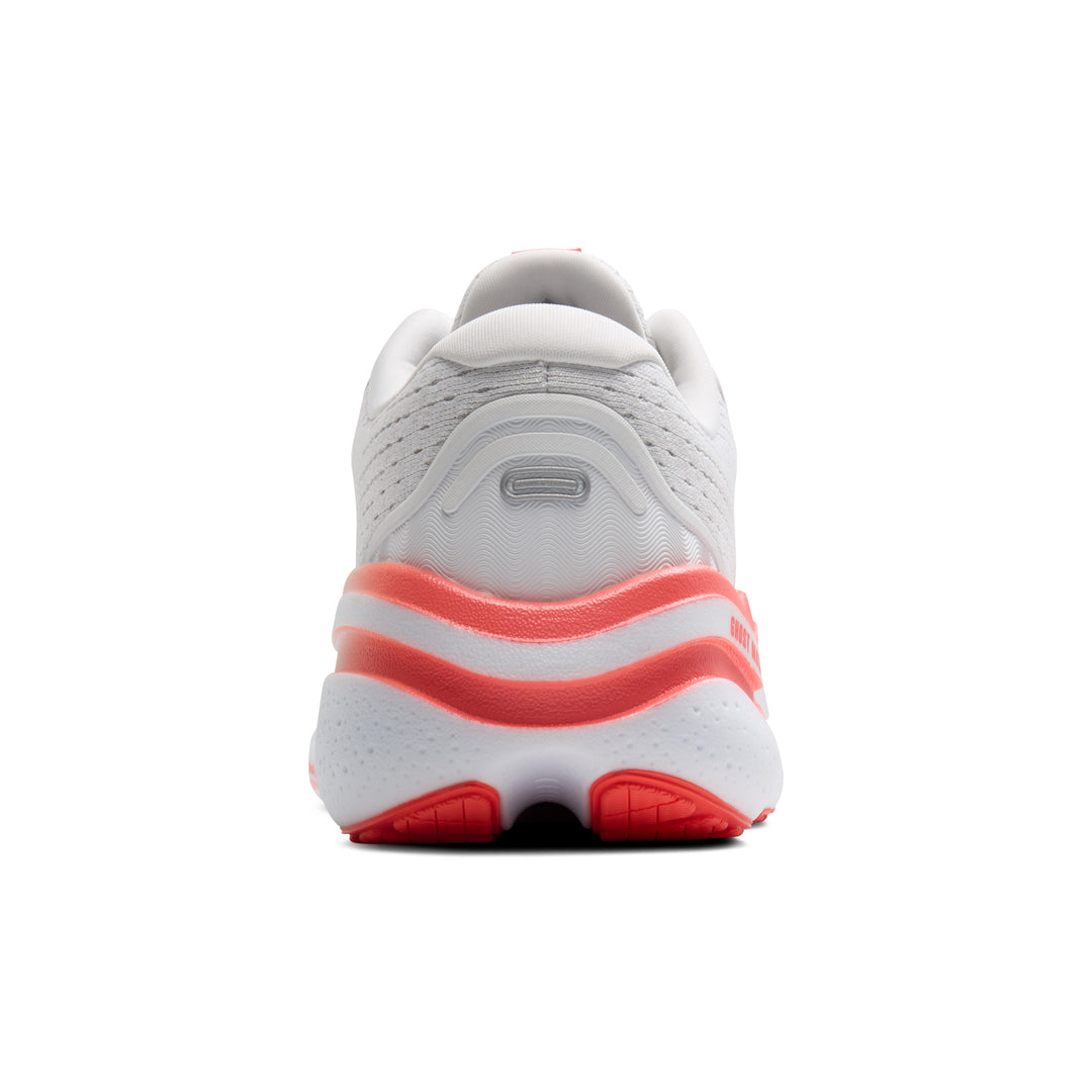 Brooks Womens Ghost Max 2 - White/Hot Coral - Neutral - SS25