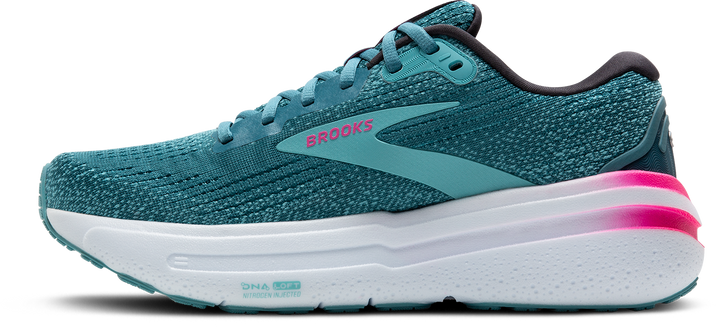 Brooks Womens Ghost Max 2 - Storm Blue/Knockout Pink/Aqua - Neutral