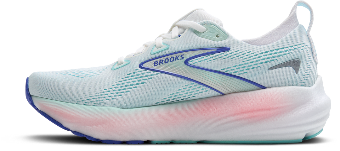 Brooks Womens Glycerin 22 - White/Limpet Shell/Amparo Blue - Neutral - SS25