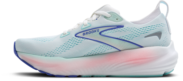 Brooks Womens Glycerin 22 - White/Limpet Shell/Amparo Blue - Neutral - SS25