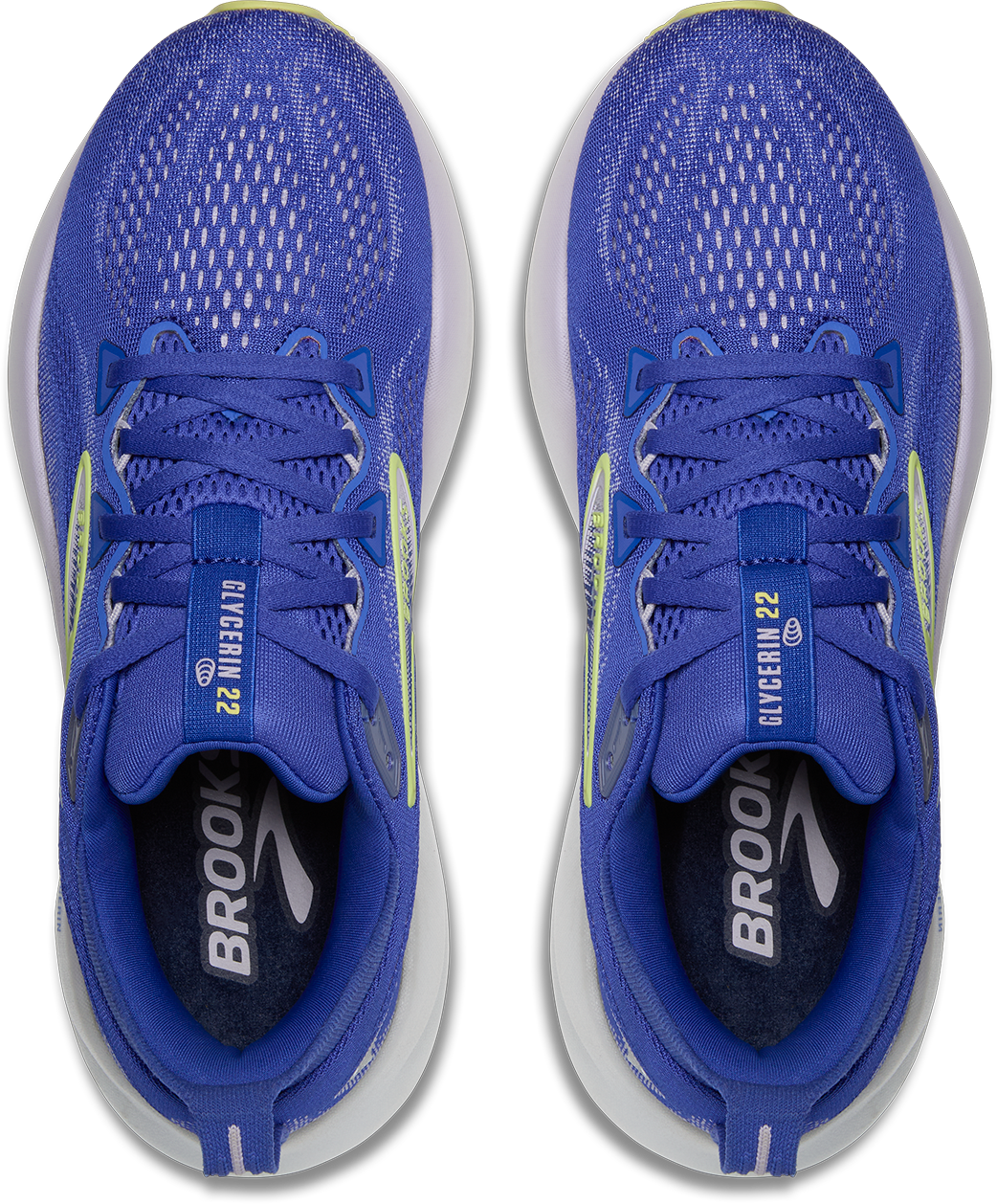 Brooks Womens Glycerin 22 - Amparo Blue/Hyper Iris/Yellow - Neutral  - SS25