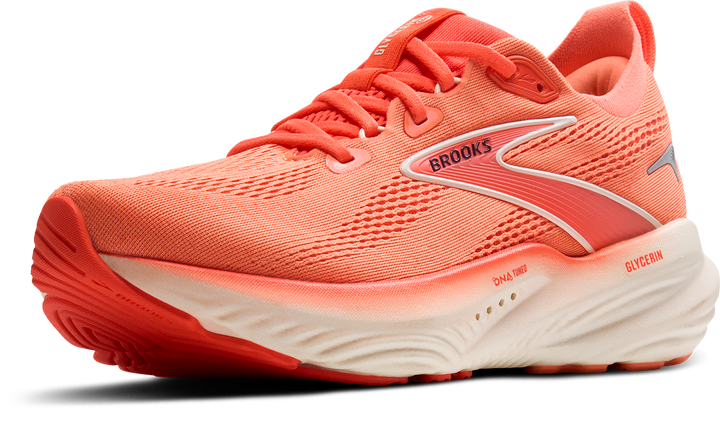 Brooks Womens Glycerin 22 - Desert Flower/Hot Coral/Milk - Neutral - SS25