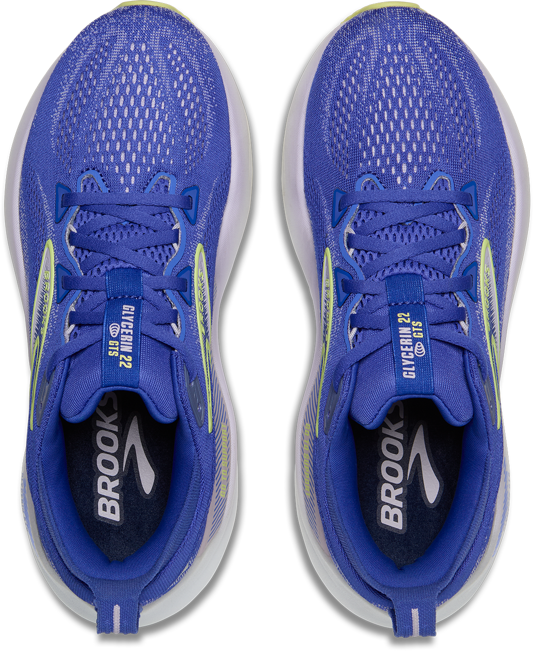 Brooks Womens Glycerin GTS 22 - Amparo Blue/Hyper Iris/Yellow - Stability - SS25