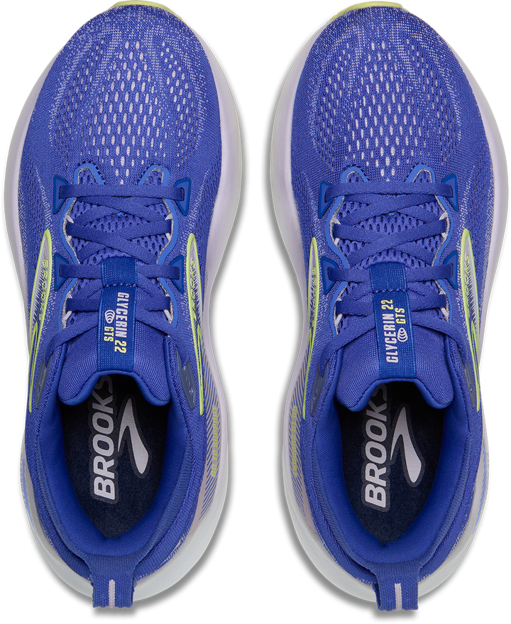 Brooks Womens Glycerin GTS 22 - Amparo Blue/Hyper Iris/Yellow - Stability - SS25