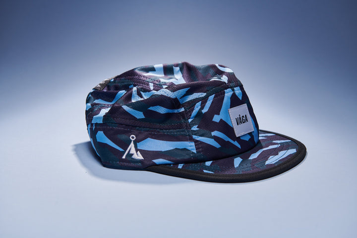 Vaga Limited Print Cap - Black/Khaki Green/Postal Blue