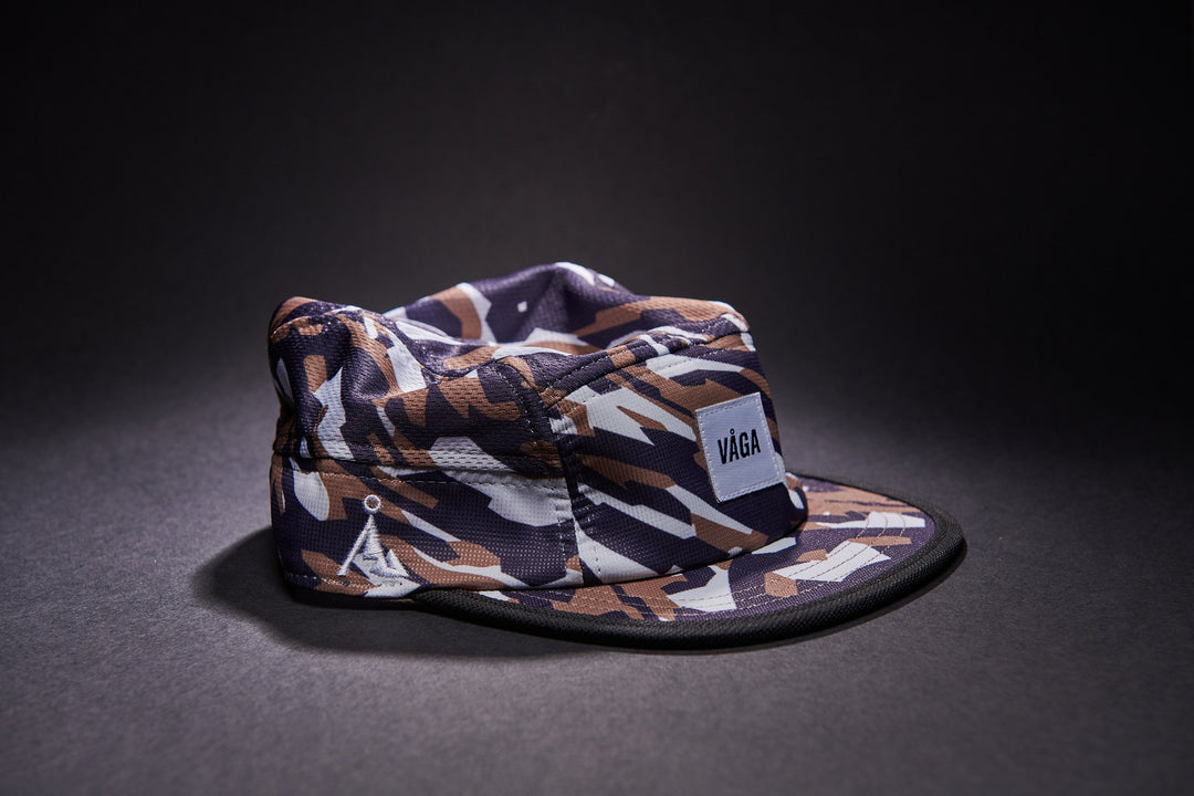 Vaga Limited Print Cap - Black/Taupe/Mist Blue