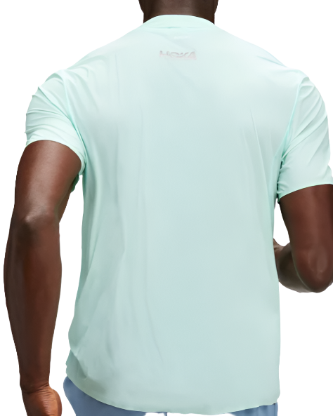 Hoka Mens Airolite Run Short Sleeve - Cloudless