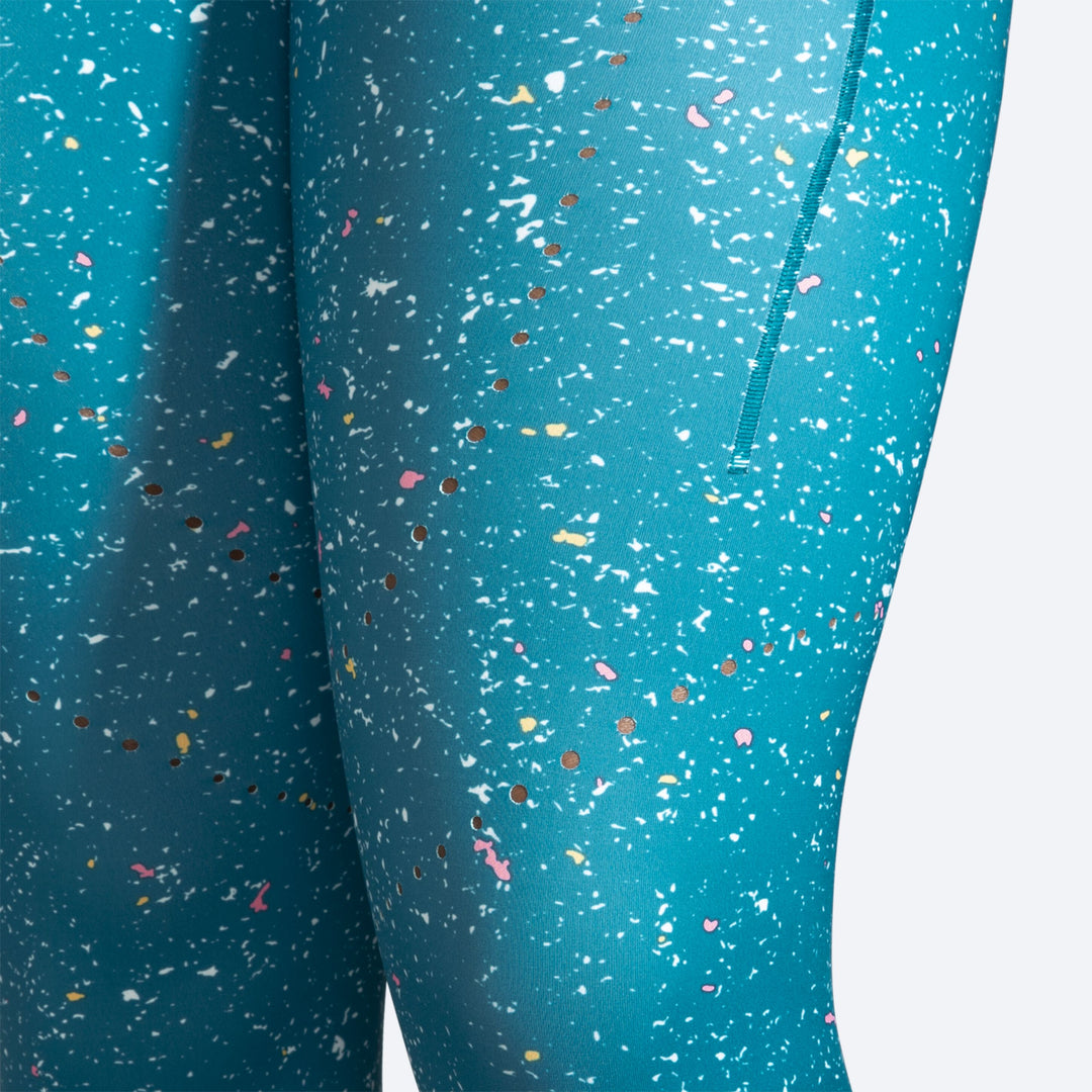 Brooks Womens Method 7/8 Tight - Lagoon Speckle Print/Lagoon