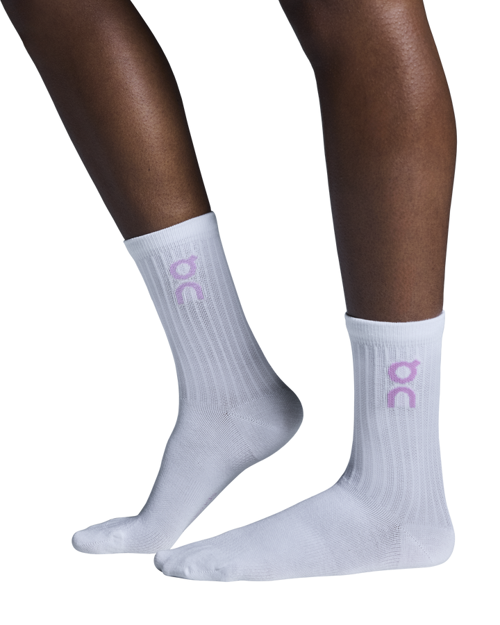 On Logo Sock High 3-Pack Unisex - Mauve/Raspberry