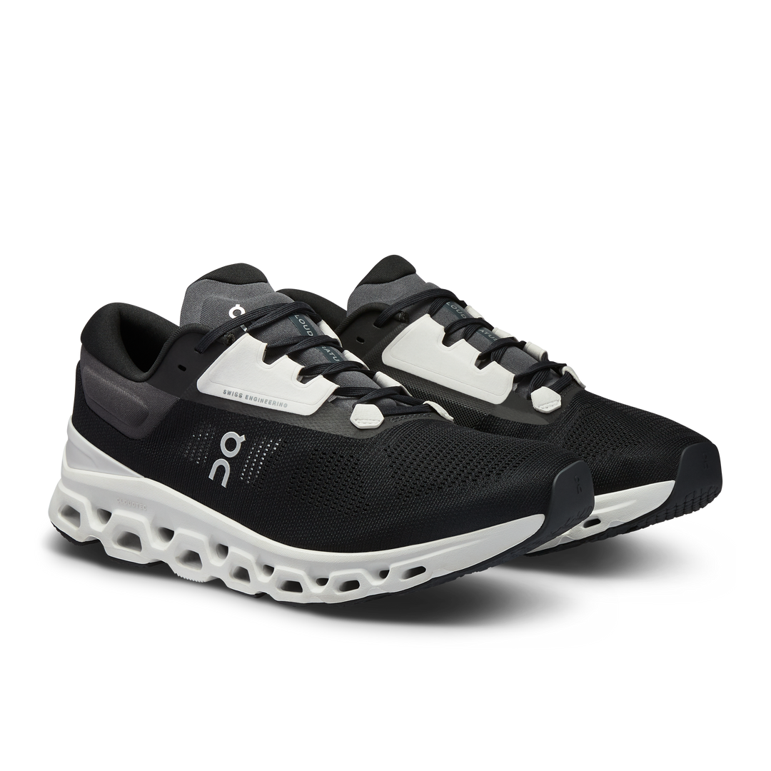 ON Mens Cloudstratus 3 - Black/Frost