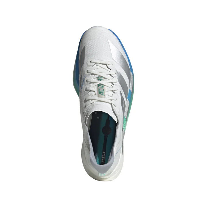 Adidas Womens Adizero Adios Pro 4 - Crystal White/Matte Silver/Glory Green - Neutral - SS25