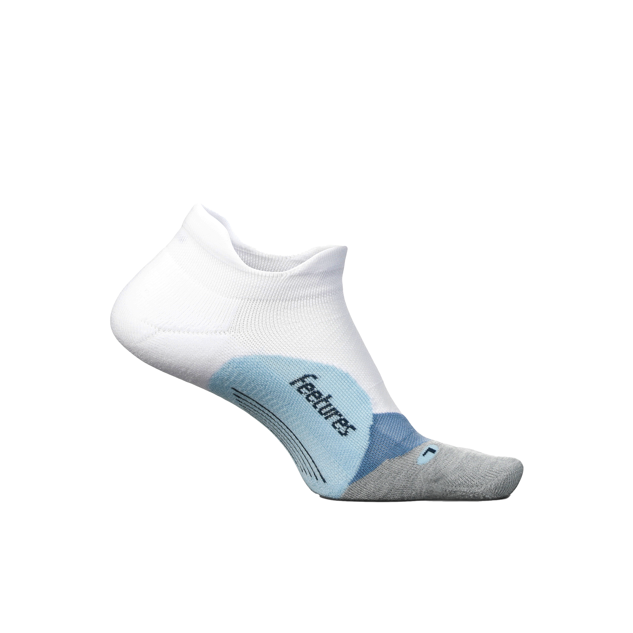 Feetures Elite Light Cushion No Show - White Sky