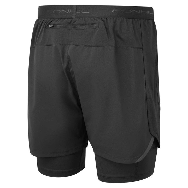 RonHill Mens Tech 5" Twin Short - All Black