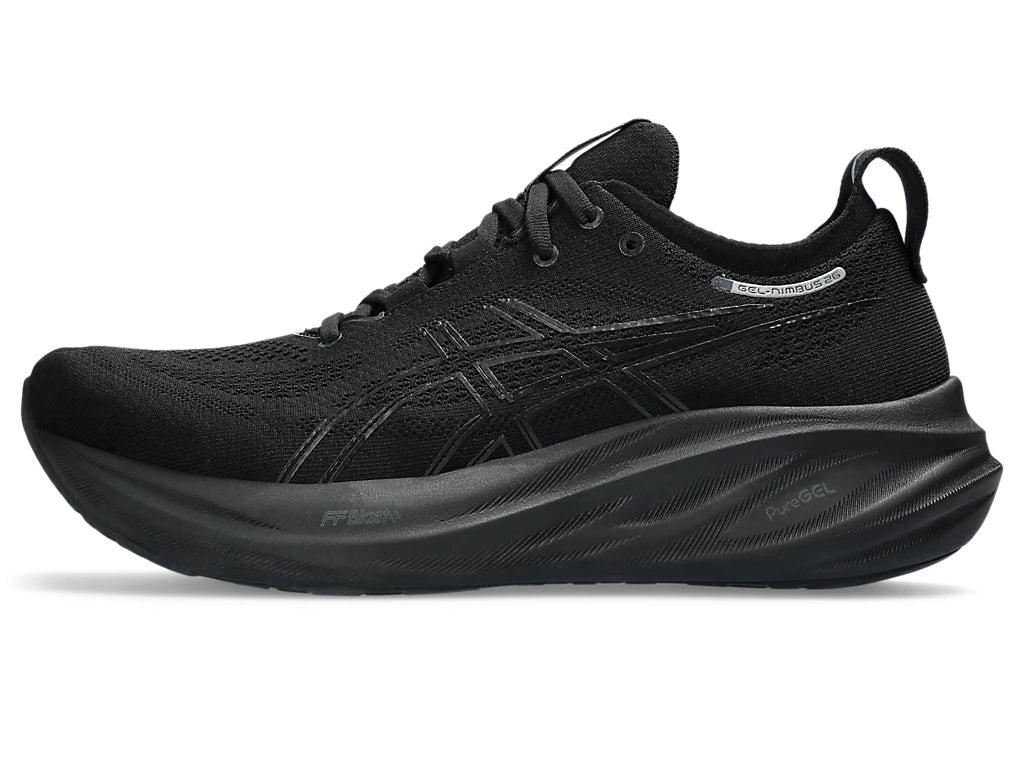 Asics Mens Gel Nimbus 26 - Black/Black - Neutral