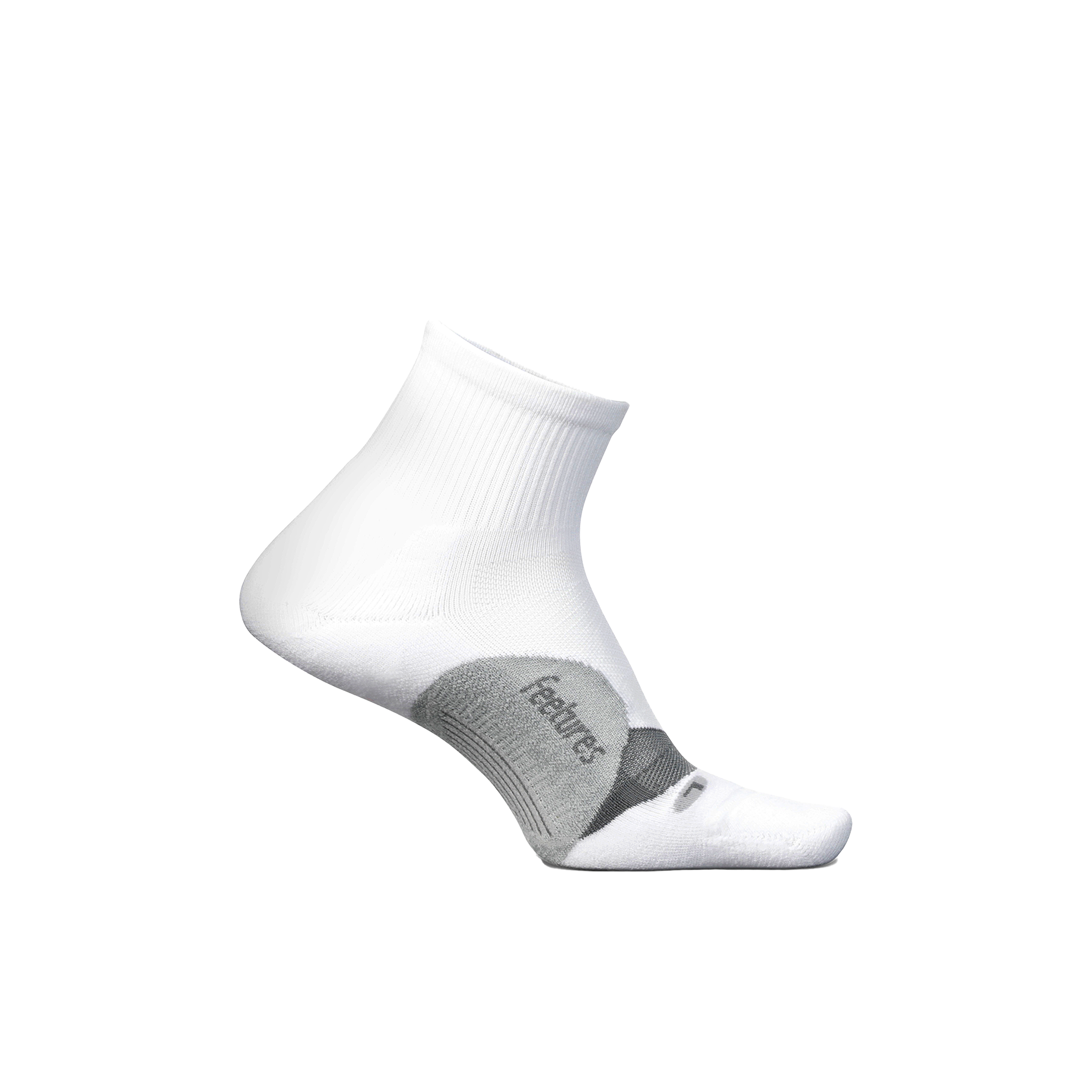 Feetures Elite Light Cushion Quarter - White