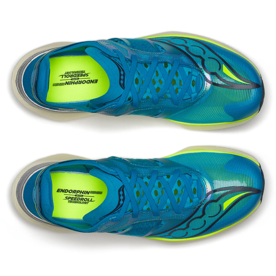 Saucony Womens Endorphin Elite - Viziblue/Citron - Neutral