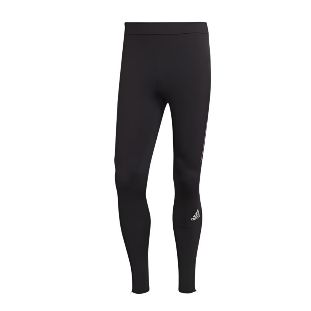 Adidas Mens Own The Run Long Tight - Black/Reflective Silver