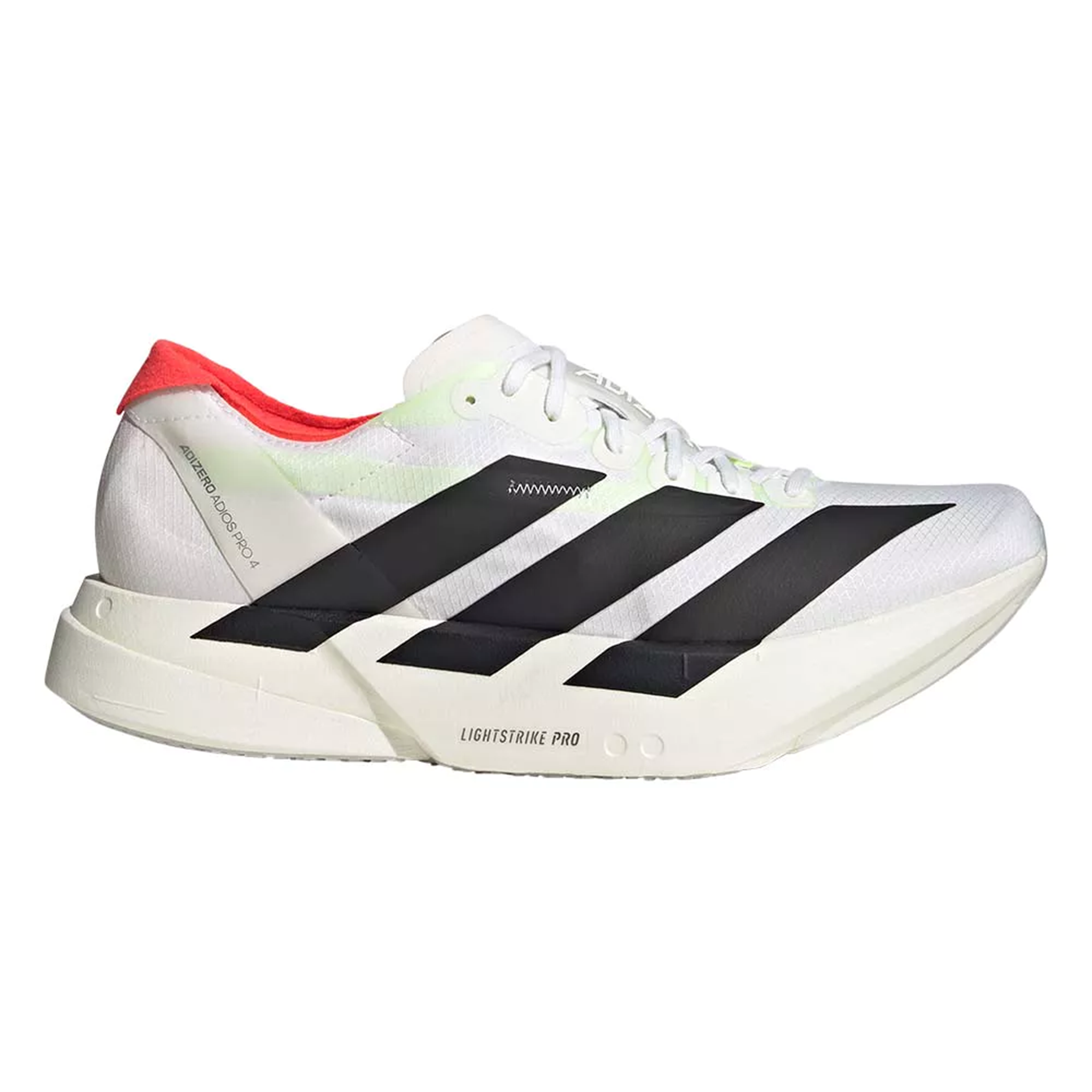 Adidas Mens Adizero Adios Pro 4 - Cloud White/Core Black/Silver Metallic - Neutral - SS25