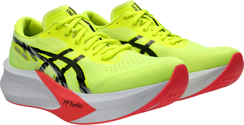 Asics Mens Magic Speed 4 - Safety Yellow/Black - Racing