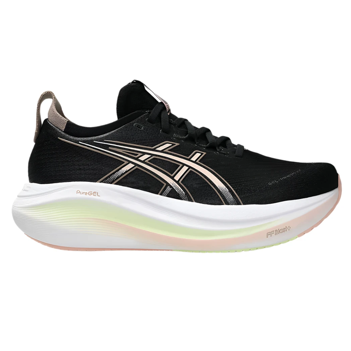 Asics Womens Gel Nimbus 27 - Black/Breeze - Neutral - SS25