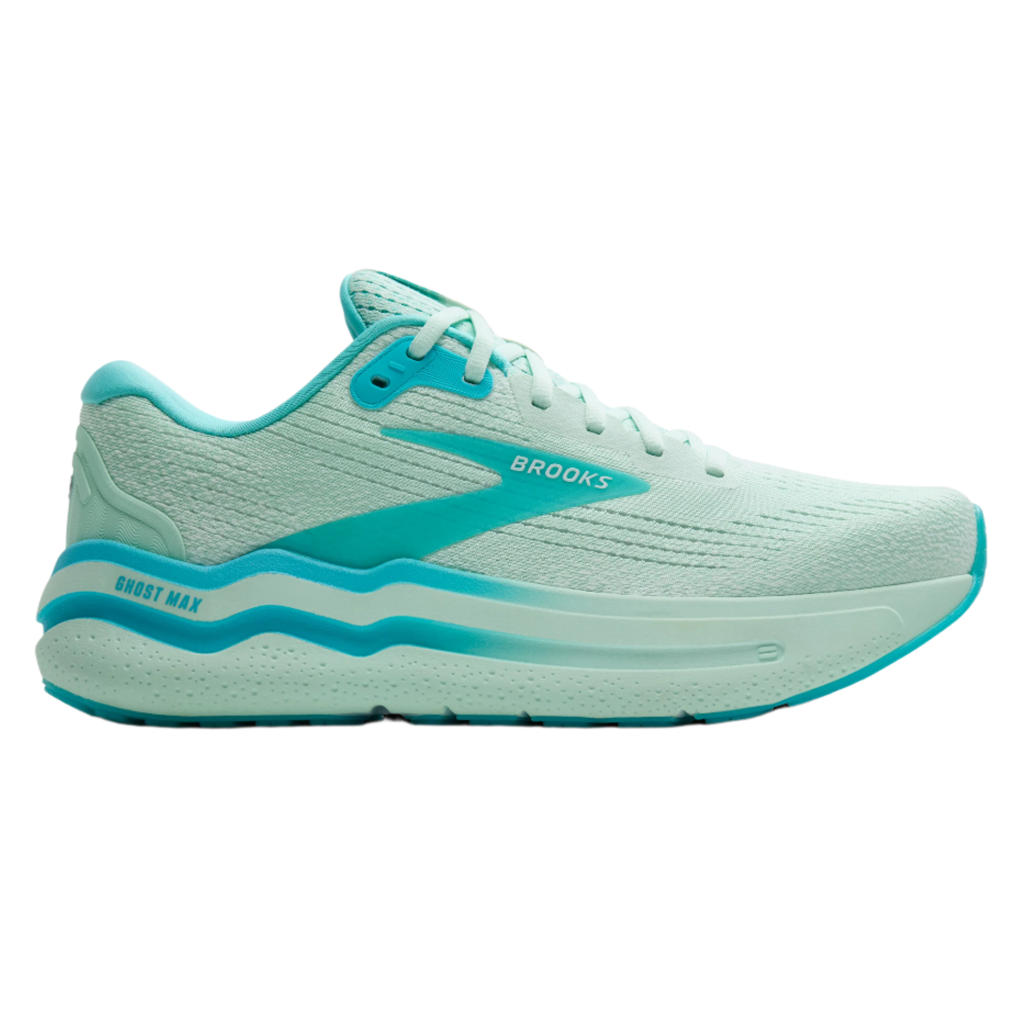 Brooks Mens Ghost Max 2 - Honeydew/Blue/White - Neutral - SS25