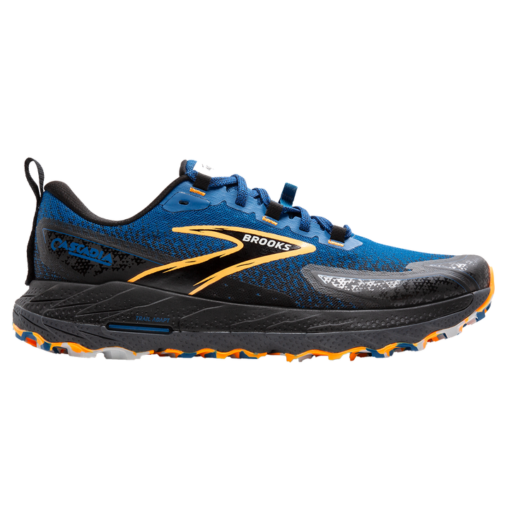 Brooks Mens Cascadia 18 - Blue Sapphire/Black/Orange - Trail