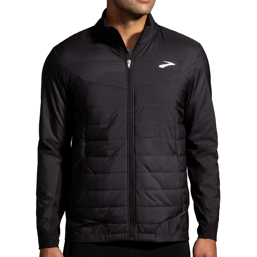 Brooks Mens Shield Hybrid Jacket - Black