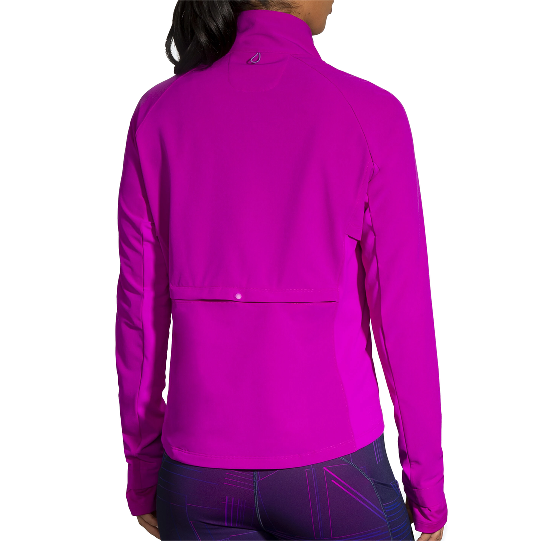 Brooks Womens Fusion Hybrid Jacket - Magenta/Heliotrope