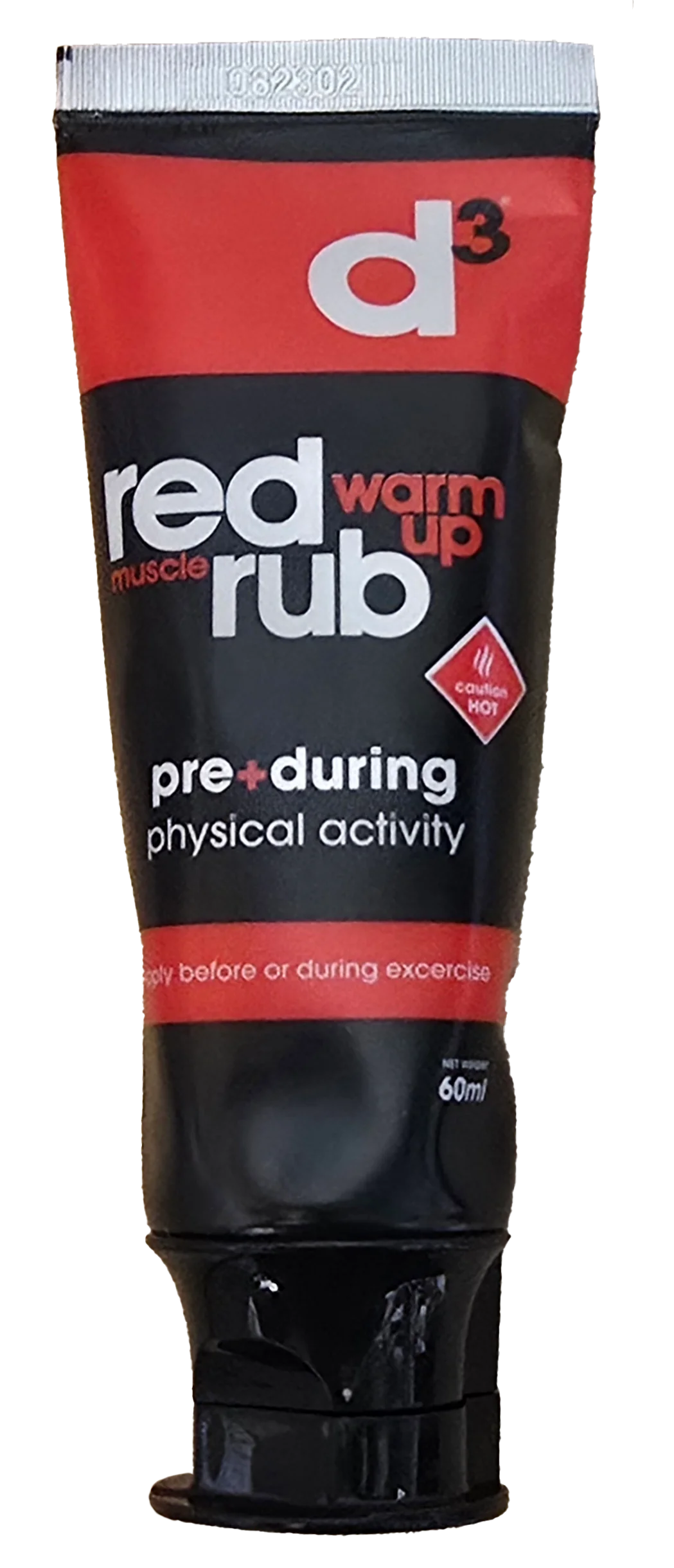 D3 Red Warm Up Rub 60ml Tube