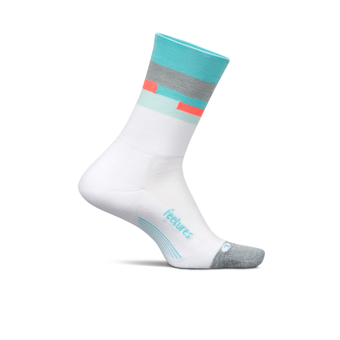 Feetures Elite Light Cushion Mini Crew - Aquatic White - SS25