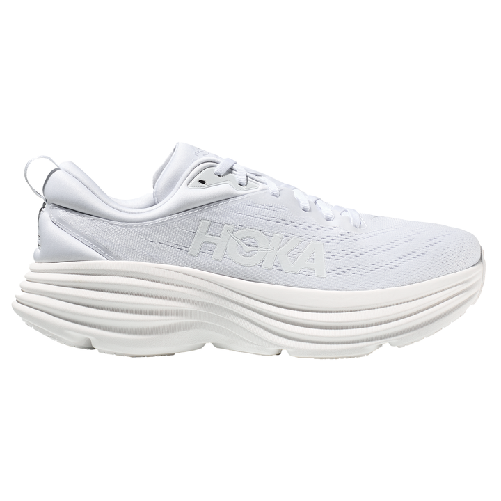 Hoka Mens Bondi 8 - White/White - Neutral