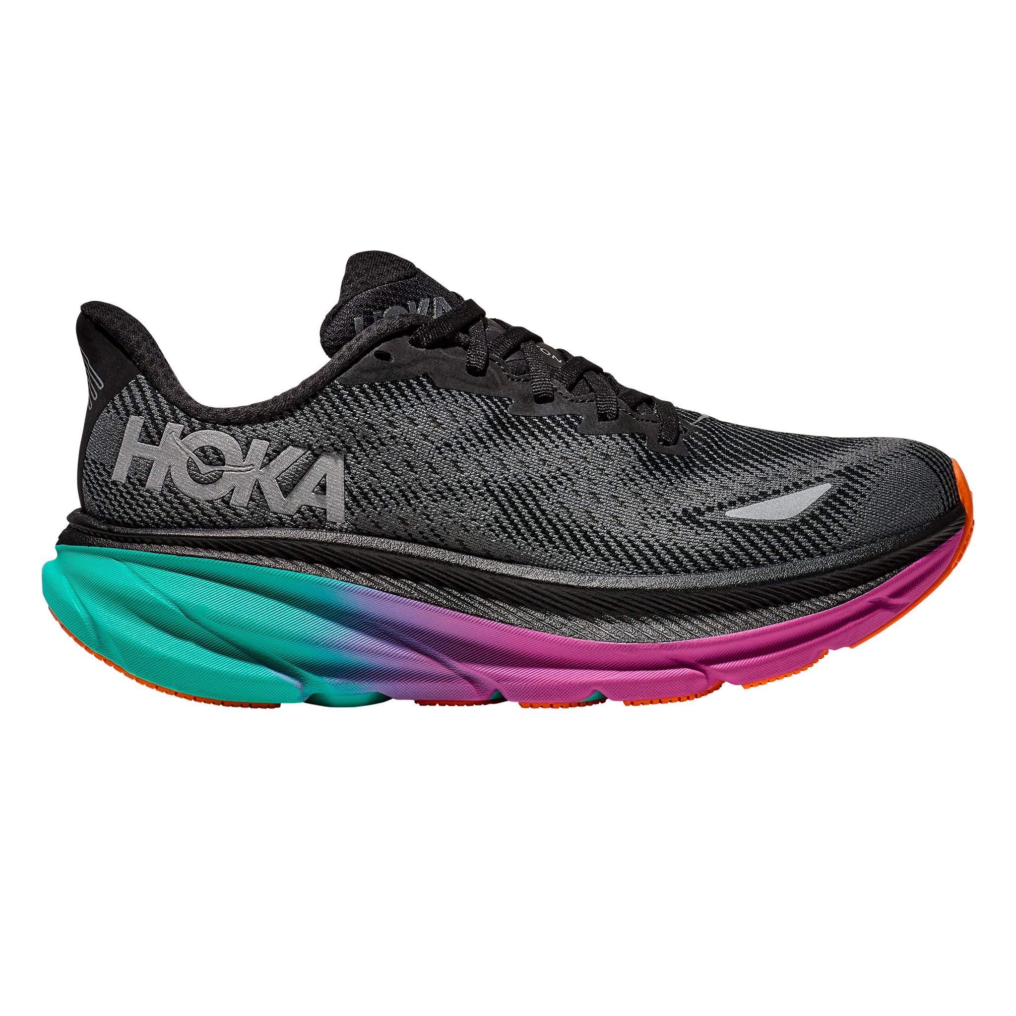 Hoka Mens Clifton 9 GTX - Black/Electric Aqua - Neutral