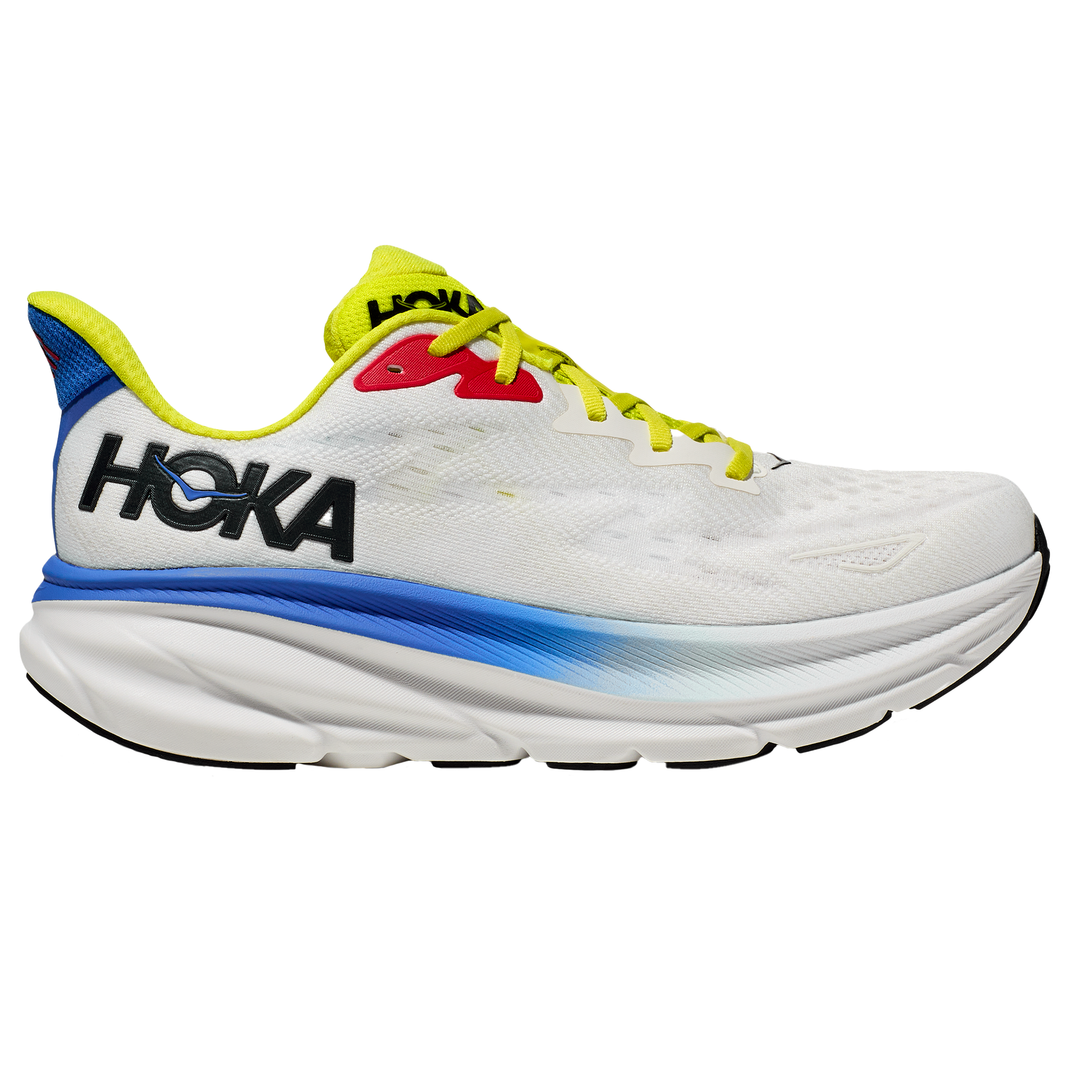 Hoka Mens Clifton 9 - Blanc de Blanc/Virtual Blue - Neutral