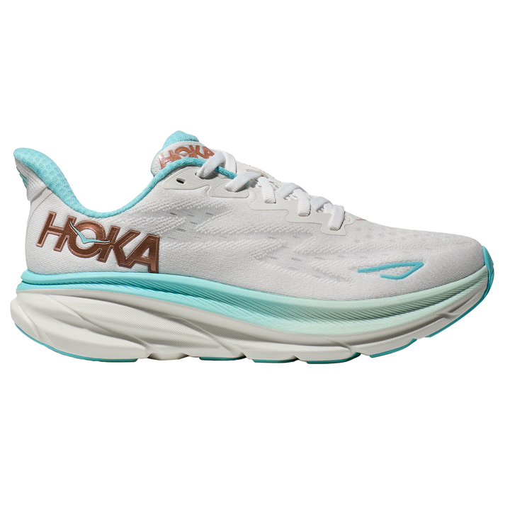 Hoka Womens Clifton 9 - Frost/Rose Gold - Neutral