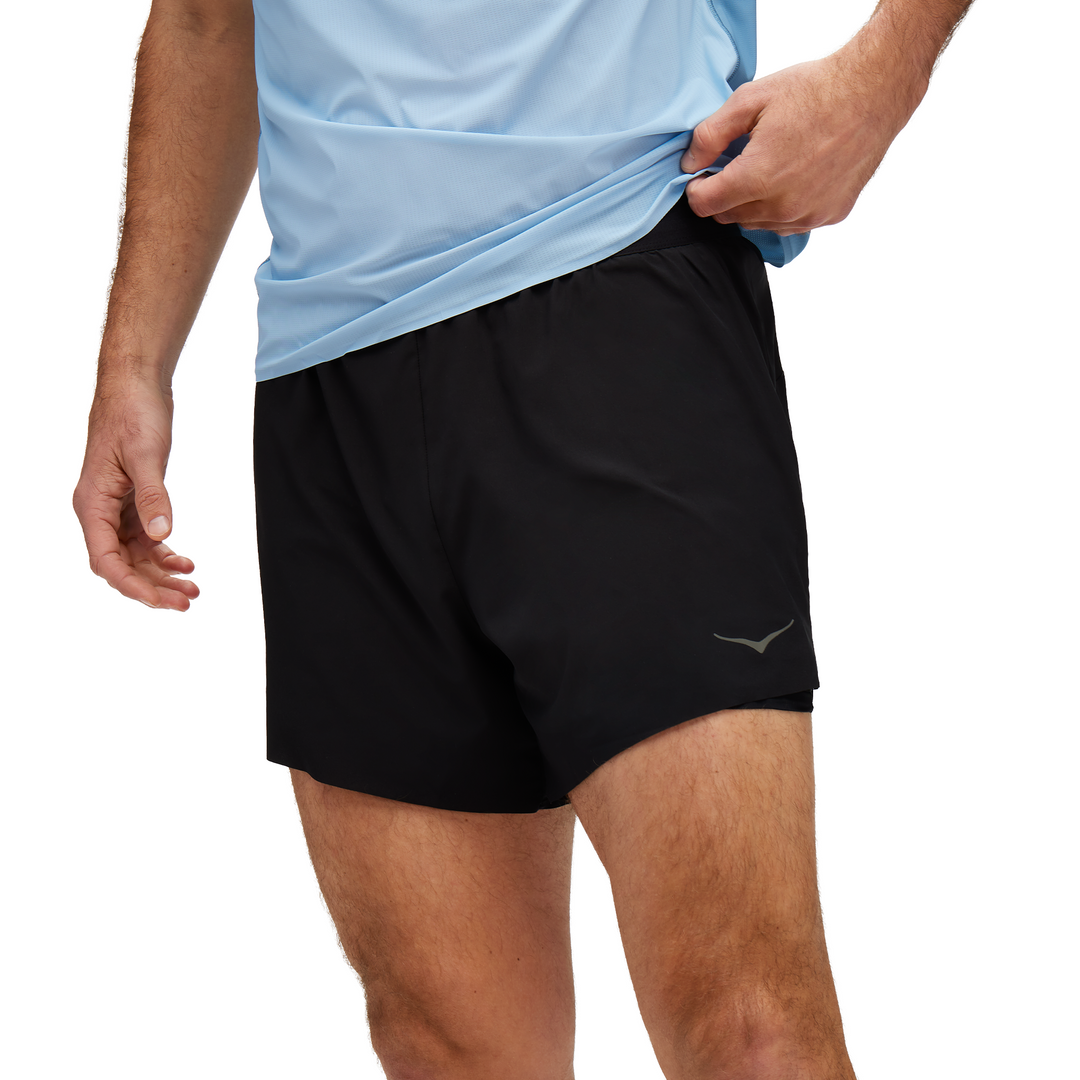 Hoka Mens Glide 5" Short - Black