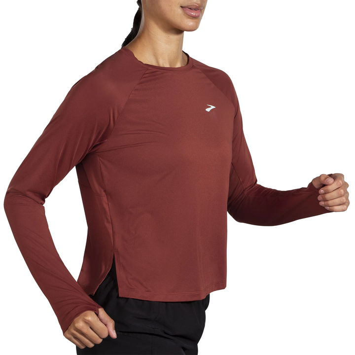 Brooks Womens Sprint Free Long Sleeve - Copper