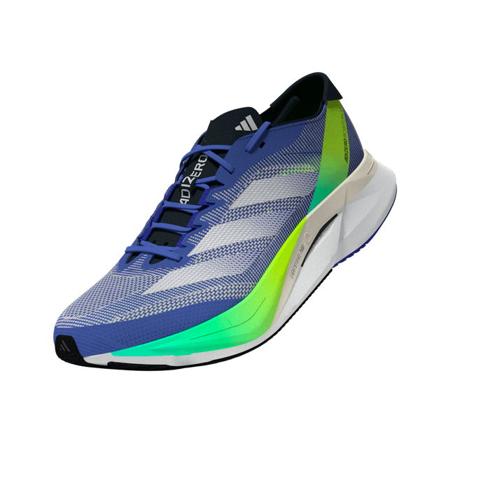 Adidas Mens Adizero Boston 12 - Cobalt Blue/Zero Metallic/Lucid Lemon - Neutral