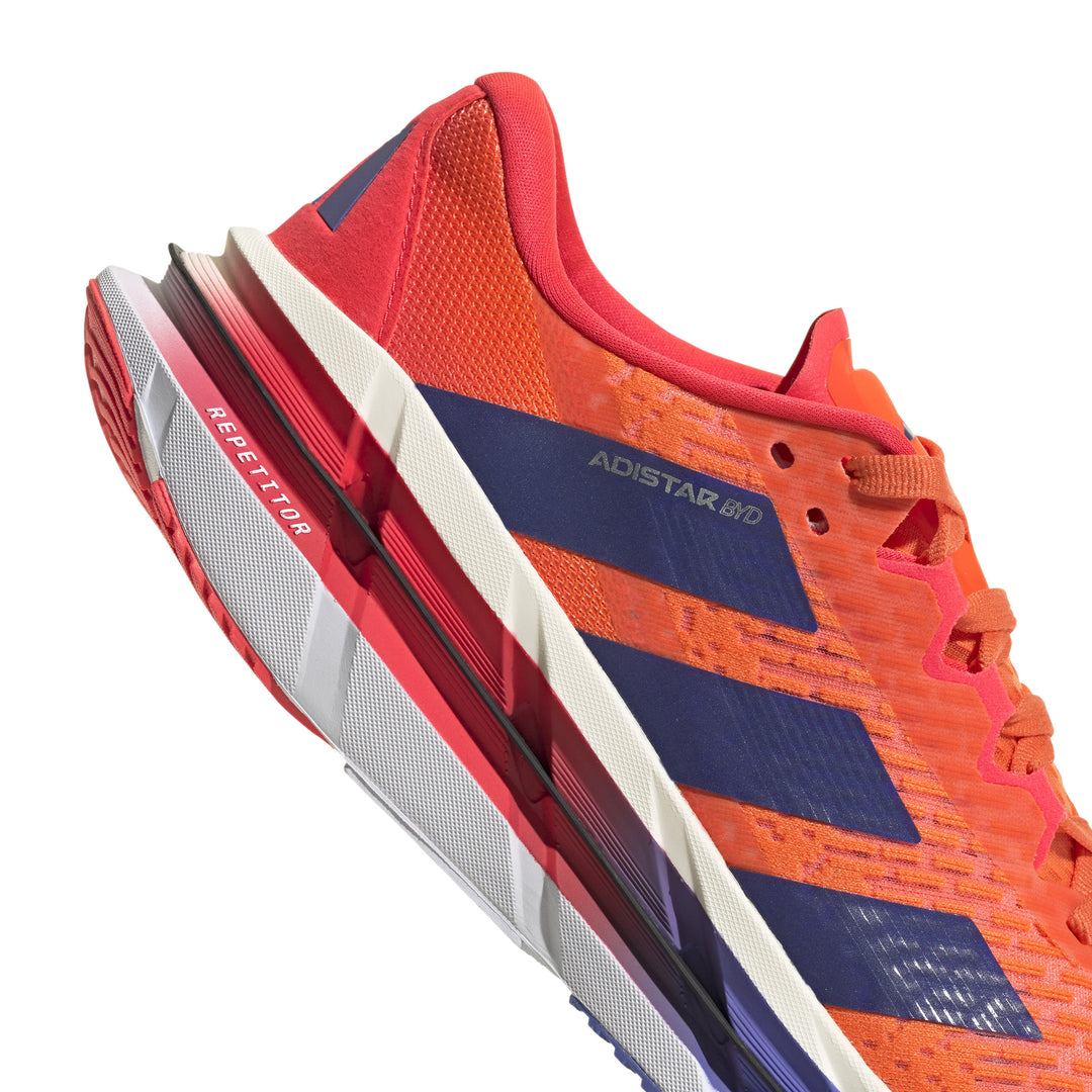 Adidas Mens Adistar BYD - Impact Orange/Lucid Blue/Lucid Red - Neutral - SS25