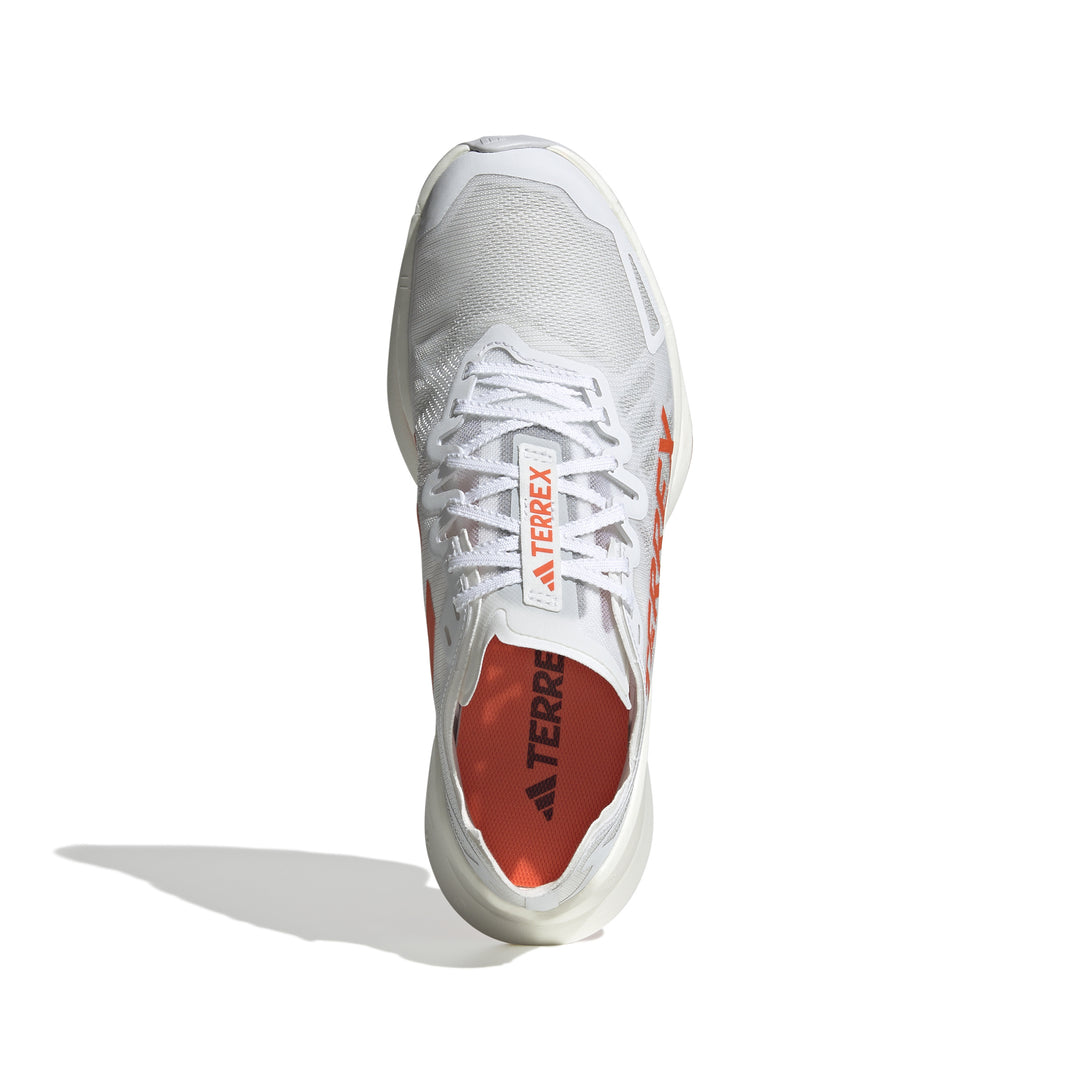 Adidas Mens Terrex Agravic Speed Ultra - Footwear White/Impact Orange/Dash Grey - Trail - SS25