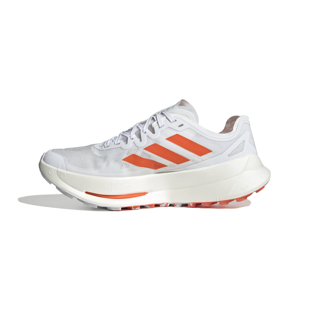 Adidas Mens Terrex Agravic Speed Ultra - Footwear White/Impact Orange/Dash Grey - Trail - SS25