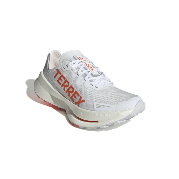 Adidas Mens Terrex Agravic Speed Ultra - Footwear White/Impact Orange/Dash Grey - Trail - SS25