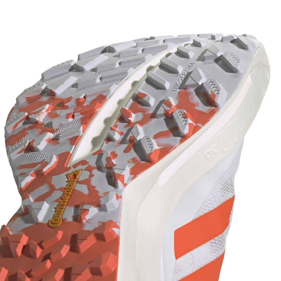 Adidas Mens Terrex Agravic Speed Ultra - Footwear White/Impact Orange/Dash Grey - Trail - SS25