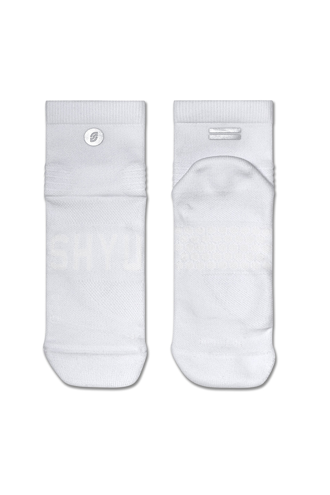 SHYU Racing Quarter Crew Socks - White/White/White