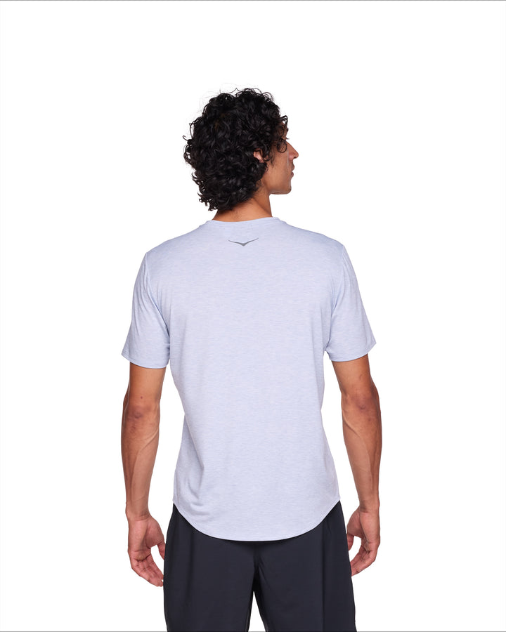 Hoka Mens Essential Tee - Gull/Heather