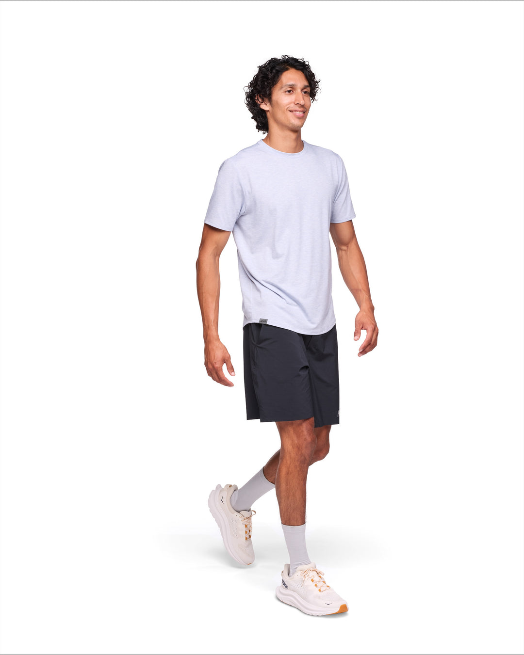 Hoka Mens Essential Tee - Gull/Heather