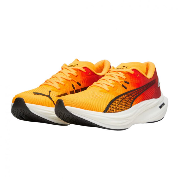 Puma Womens Deviate NITRO 3 - Sun Stream/Sunset Glow/White - Neutral