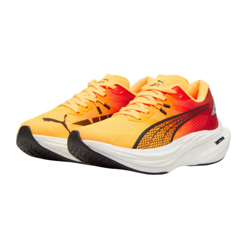 Puma Mens Deviate NITRO 3 - Sun Stream/Sunset Glow/White - Neutral