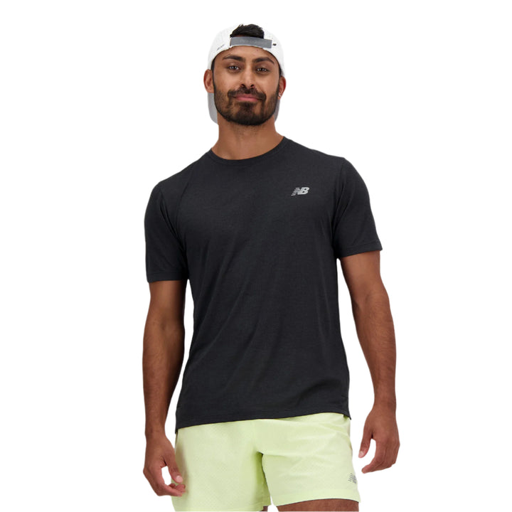 New Balance Mens Athletics T-Shirt  - Black