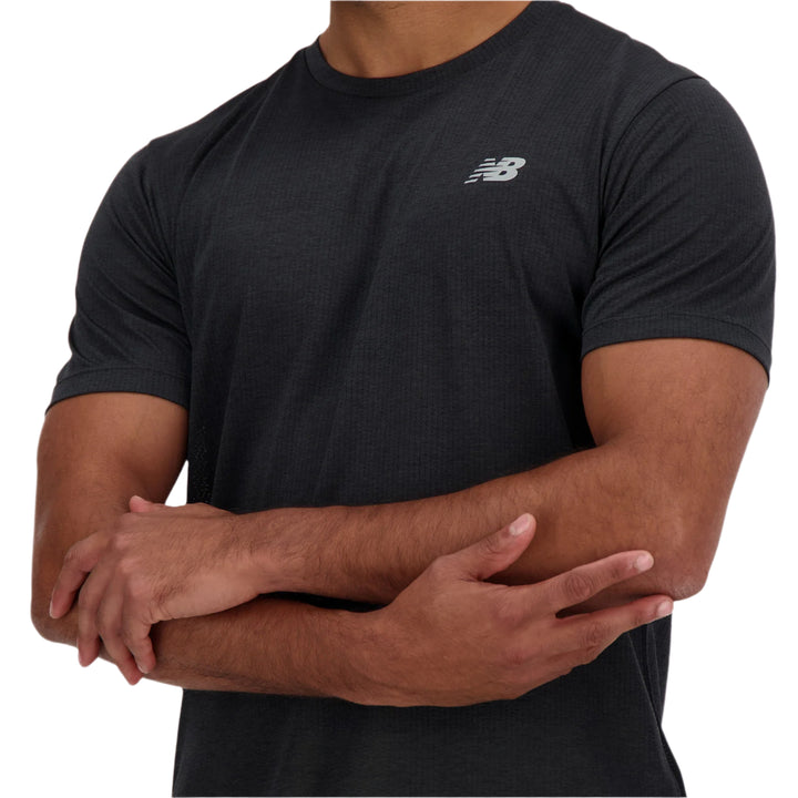 New Balance Mens Athletics T-Shirt  - Black