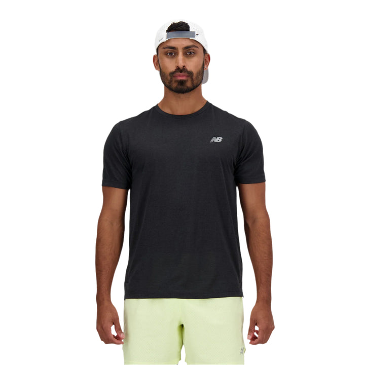 New Balance Mens Athletics T-Shirt  - Black